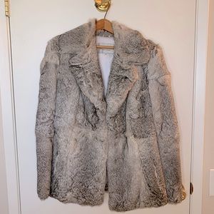 Vintage Women’ rabbit Fur Coat